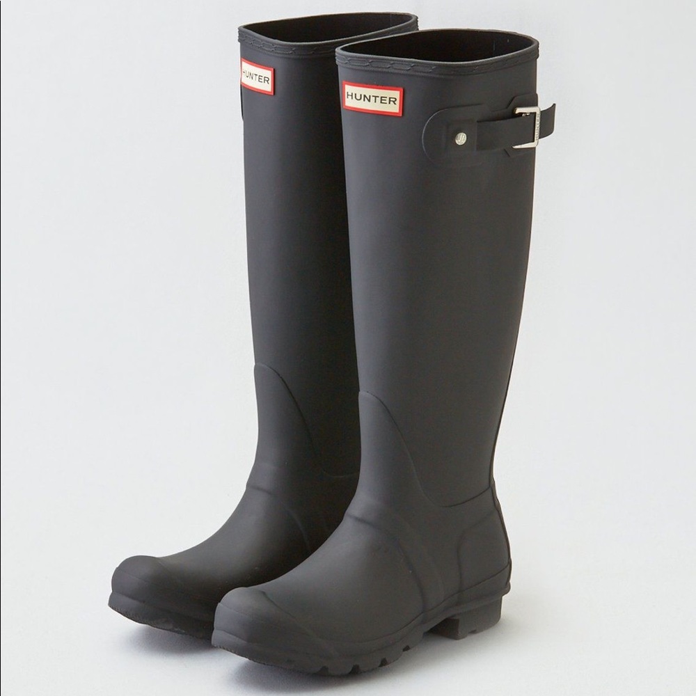 Hunter Original Tall Waterproof Rain Black Boot